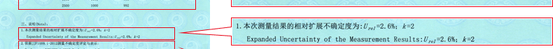 绝缘电阻测试仪校准结果3