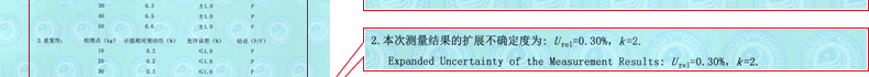 拉力试验机校准结果3